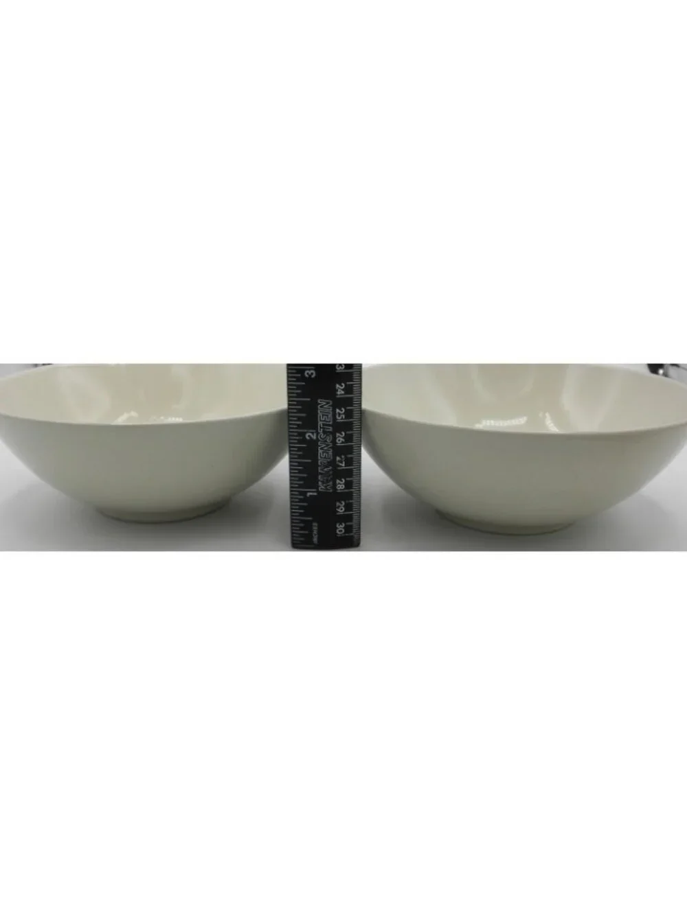 IKEA 21986 and 2011 Beige Soup Cereal Bowls Set of 4 Thailand SEE DIMENSIONS!